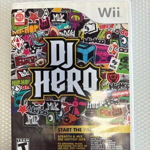 Wii DJ Hero (Disc Scratched - WORKS (Tested) - 1560